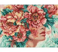 Алмазна мозаїка Романтика квітів victoria_art___ 30х40 см Ідейка (AMO8032)