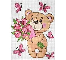 Алмазна мозаїка Чарівний ведмедик 30х40 см Ідейка (AMO8035)