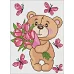 Алмазна мозаїка Чарівний ведмедик 30х40 см Ідейка (AMO8035)