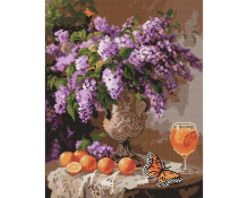 Алмазна мозаїка Ароматний бузок sophiia_іllustrations 40х50 см Ідейка (AMO8125)