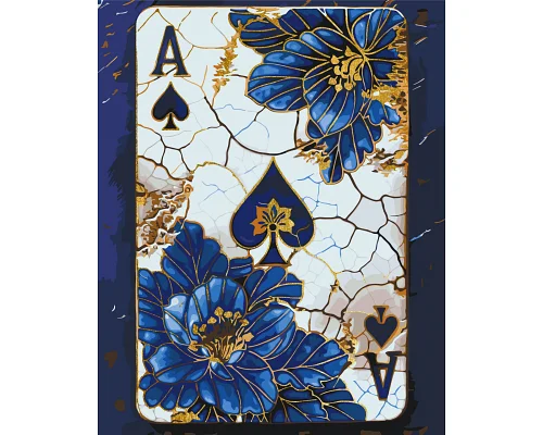 Картина за номерами Карта піка з фарбами металік 40*50 см Орігамі (LW3450)