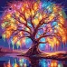 Картина за номерами Казкове дерево 40*40см, LED підсвітка SANTI (955071)