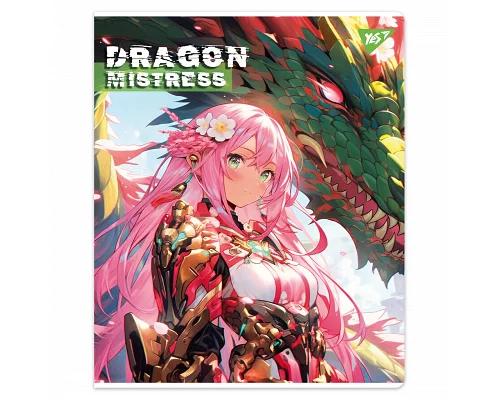 Набір зошитів шкільних Dragon mistress А5 12 аркушів клітинка YES 10 шт (767491)