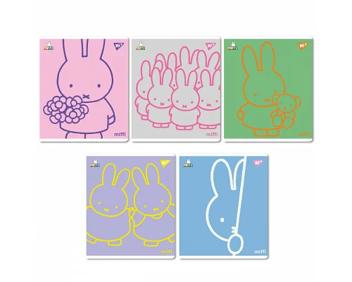 Набор тетрадей школьных Miffy А5 12 листов клетка YES 10 шт (767494)