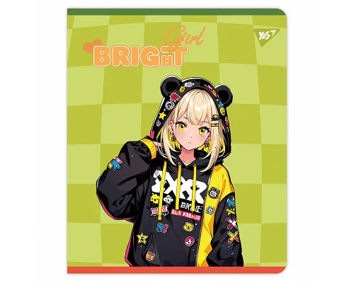 Набір зошитів шкільних Bright teenagers А5 18 аркушів клітинка YES 10 шт (767515)