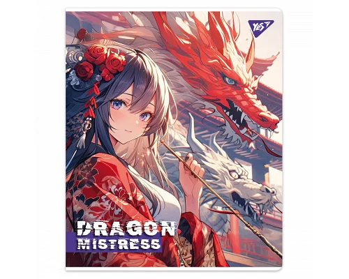 Набір зошитів шкільних Dragon mistress А5 18 аркушів клітинка YES 10 шт (767516)