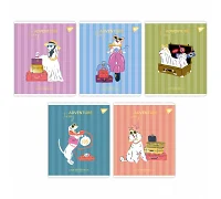 Набор тетрадей школьных Exquisite doggy 24 листов линия YES 10 шт (767542)