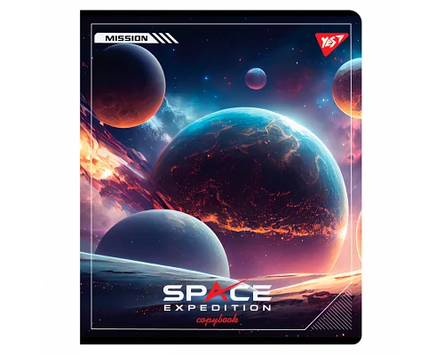 Набір зошитів шкільних Space expedition 24 аркушів лінія YES 10 шт (767546)