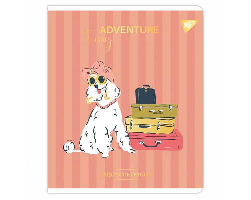 Набір зошитів шкільних Exquisite doggy А5 48 аркушів клітинка YES 5 шт (767548)