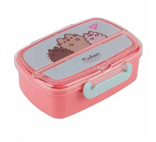 Контейнер ланч-бокс Yes Pusheen 750 мл с приборами 6х13х17,5 (708371)