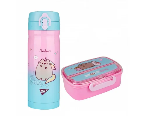 Набір для їдальні термос + ланч-бокс Yes Pusheen (708198К)