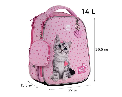 Рюкзак шкільний каркасний Kite Studio Pets 36 см (SP25-555S-1)