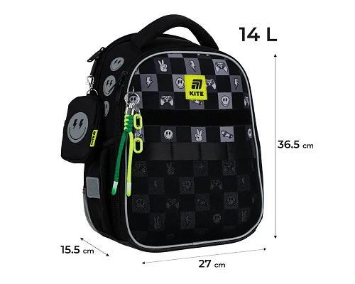 Рюкзак шкільний каркасний Kite Game On 36 см (K25-555S-5)