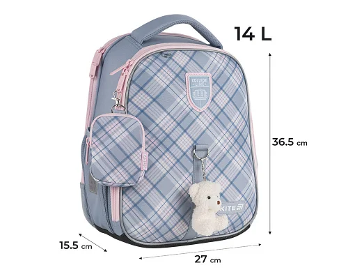 Рюкзак шкільний каркасний Kite College Line Girl 36 см (K25-555S-6)