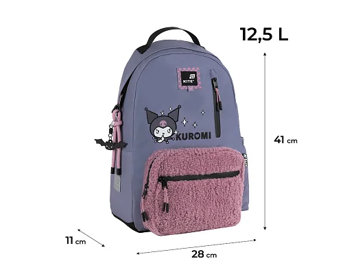 Рюкзак Kite teens котик Kuromi 41 см (HK25-949M)