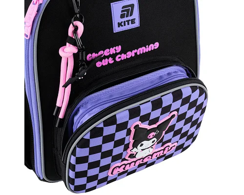 Рюкзак шкільний каркасний Kite котик Kuromi 38 см (HK25-556M)