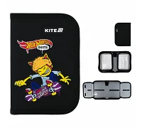 Пенал-книжка шкільний Kite Hot Wheels Skate (HW25-622-2, 1 відділення, 2 відворот)