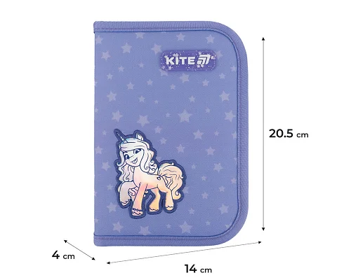 Пенал-книжка шкільний Kite My Little Pony (LP25-622, 1 відділення, 2 відворот)