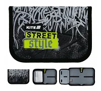 Пенал-книжка шкільний Kite Street Style (K25-621-6, 1 відділення, 1 відворот)