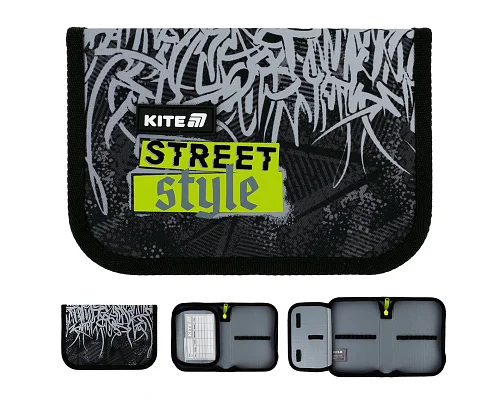 Пенал-книжка шкільний Kite Street Style (K25-621-6, 1 відділення, 1 відворот)