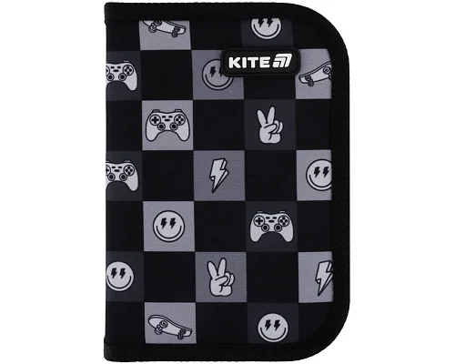 Пенал-книжка шкільний Kite Game On (K25-621-4, 1 відділення, 1 відворот)