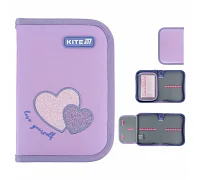Пенал-книжка шкільний Kite Sweetheart (K25-621-1, 1 відділення, 1 відворот)