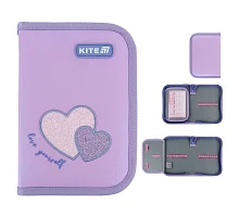 Пенал-книжка шкільний Kite Sweetheart (K25-621-1, 1 відділення, 1 відворот)