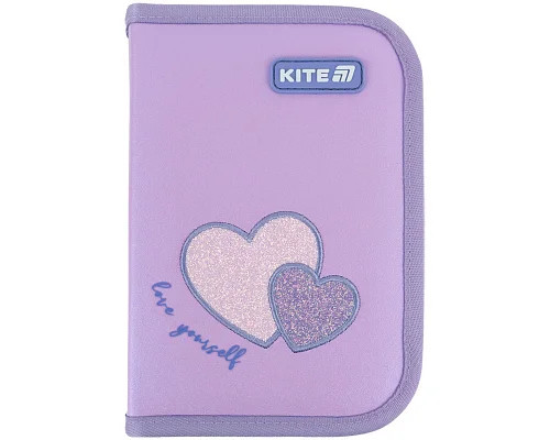 Пенал-книжка шкільний Kite Sweetheart (K25-621-1, 1 відділення, 1 відворот)