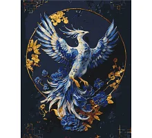 Картина за номерами Фенікс з фарбами металік 40*50 см Орігамі (LW3447)