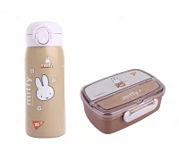 Набор в столовую с термосом Yes кролик Miffy 420 мл (708375К)