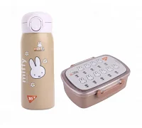 Набор в столовую с термосом Yes кролик Miffy 420 мл (708375К)