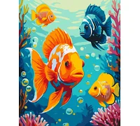 Картина за номерами Яскраві рибки лак 40*50см АРТ-Крафт (11694-AC)