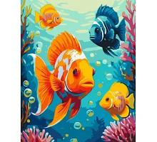 Картина за номерами Яскраві рибки лак 40*50см АРТ-Крафт (11694-AC)