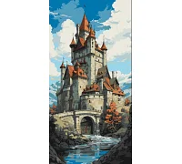 Картина за номерами Казковий замок 40*80см АРТ-Крафт (11067-AC)