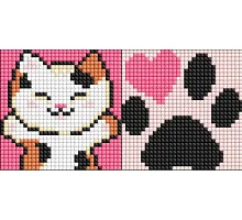 Алмазна мозаїка на магнітній основі для дітей Пухнасті обійми 9*9см Ідейка (AMG1048)