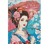 Алмазна мозаїка Японська красуня 30*40см Ідейка (AMO8058)