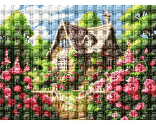 Алмазна мозаїка Затишний будиночок 30*40см Ідейка (AMO8141)