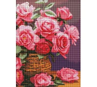 Алмазна мозаїка Барвисті троянди 30x40см Ідейка (AMO8174)