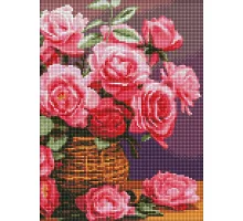 Алмазна мозаїка Барвисті троянди 30x40см Ідейка (AMO8174)