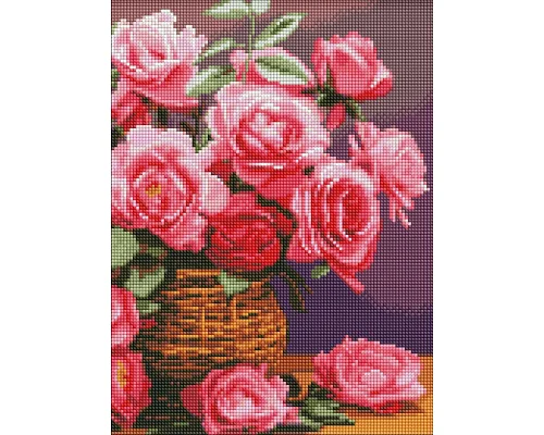 Алмазна мозаїка Барвисті троянди 30x40см Ідейка (AMO8174)