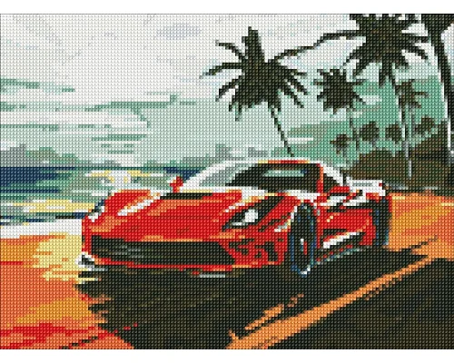 Алмазна мозаїка Поїздка узбережжям 30x40см Ідейка (AMO8176)