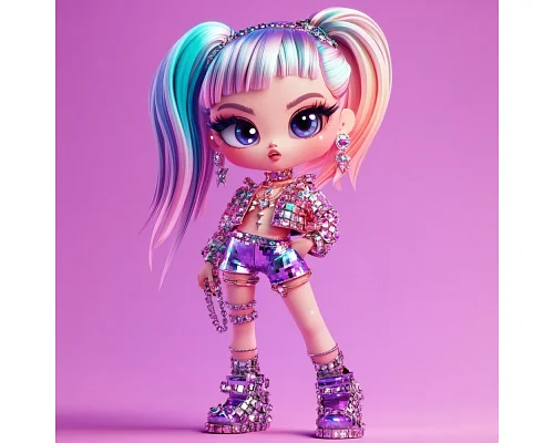 Алмазна мозаїка Яскравий гламур 20*20см Dreamtoys (S10103)