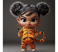 Алмазна мозаїка Тигровий стиль 20*20см Dreamtoys (S10104)