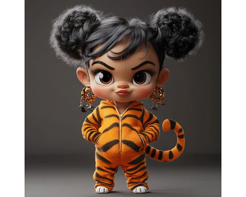 Алмазна мозаїка Тигровий стиль 20*20см Dreamtoys (S10104)
