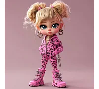 Алмазна мозаїка Леопардовий гламур 20*20см Dreamtoys (S10105)