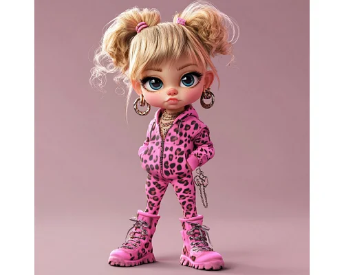 Алмазна мозаїка Леопардовий гламур 20*20см Dreamtoys (S10105)