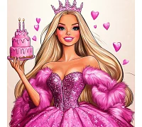 Алмазна мозаїка Рожеве торжество 20*20см Dreamtoys (S10146)