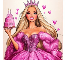 Алмазна мозаїка Рожеве торжество 20*20см Dreamtoys (S10146)