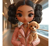 Алмазна мозаїка Стильний друг 20*20см Dreamtoys (S10157)