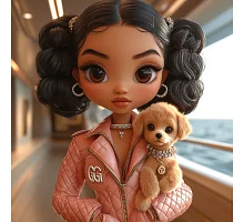 Алмазна мозаїка Стильний друг 20*20см Dreamtoys (S10157)